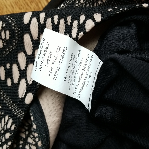 (M) HeartSoul Fit & Flare Mini Dress Crochet Look Top Boho Classic Cottagecore - Picture 8 of 10